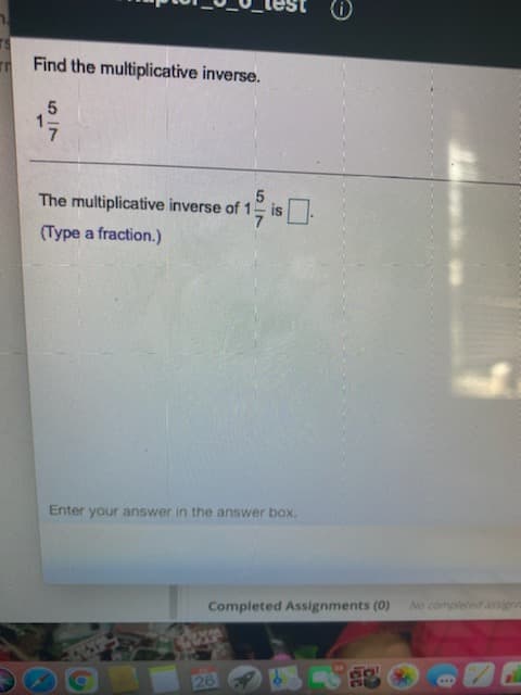 Find the multiplicative inverse.
