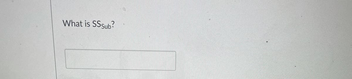 What is SSSub?
