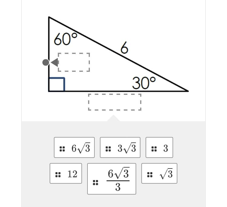 60°
30°
6/3
3/3
:: 3
::
::
:: 12
6/3
V3
3
..
