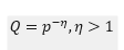 Q = p-",n > 1
