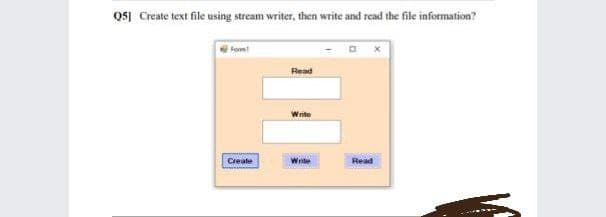 Qs] Create text file using stream writer, then write and read the file information?
Fom!
Read
Write
Creale
Write
Read
