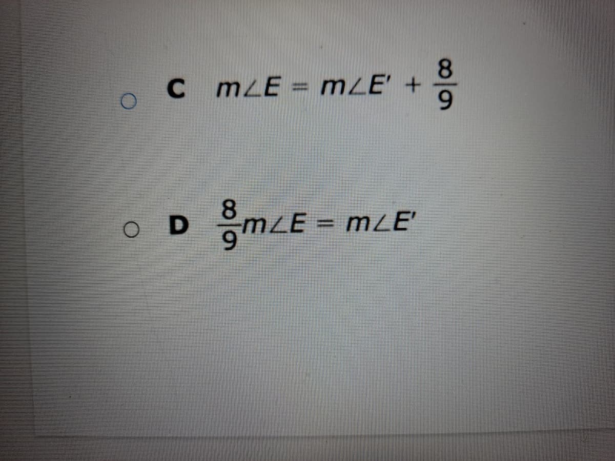 8.
C
mLE = mLE' +
6.
8.
OD
mLE = mLE
