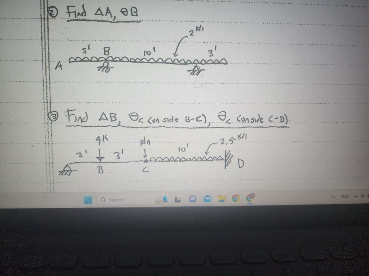 **
A
@ham
Find 4A, B
can
sende
s' B
to
31
tat
@ Find AB, Oc Con side B-C), a (unside (-D).
pin
r 2,51K/1
D
4K
$31
B
Search
f
BACAA
ကောင်
NEMIEKER MSECHERCHE
C
m
2K/₁
e
lo
3¹
tr
O
1200
(
ENG
(6.
E