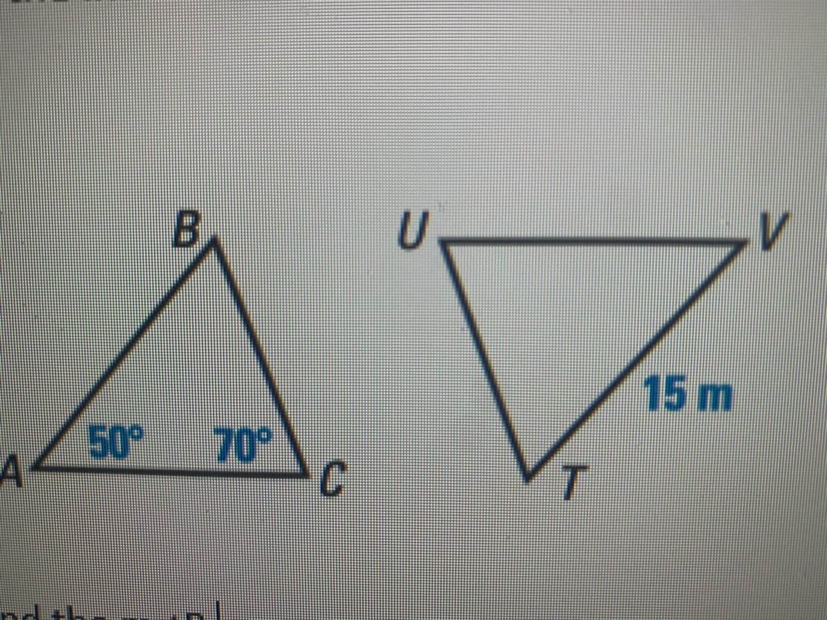 V.
15 m
50°
70°
C
