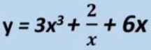 2
y = 3x³+=+6x