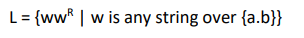 L= {ww* | w is any string over {a.b}}
