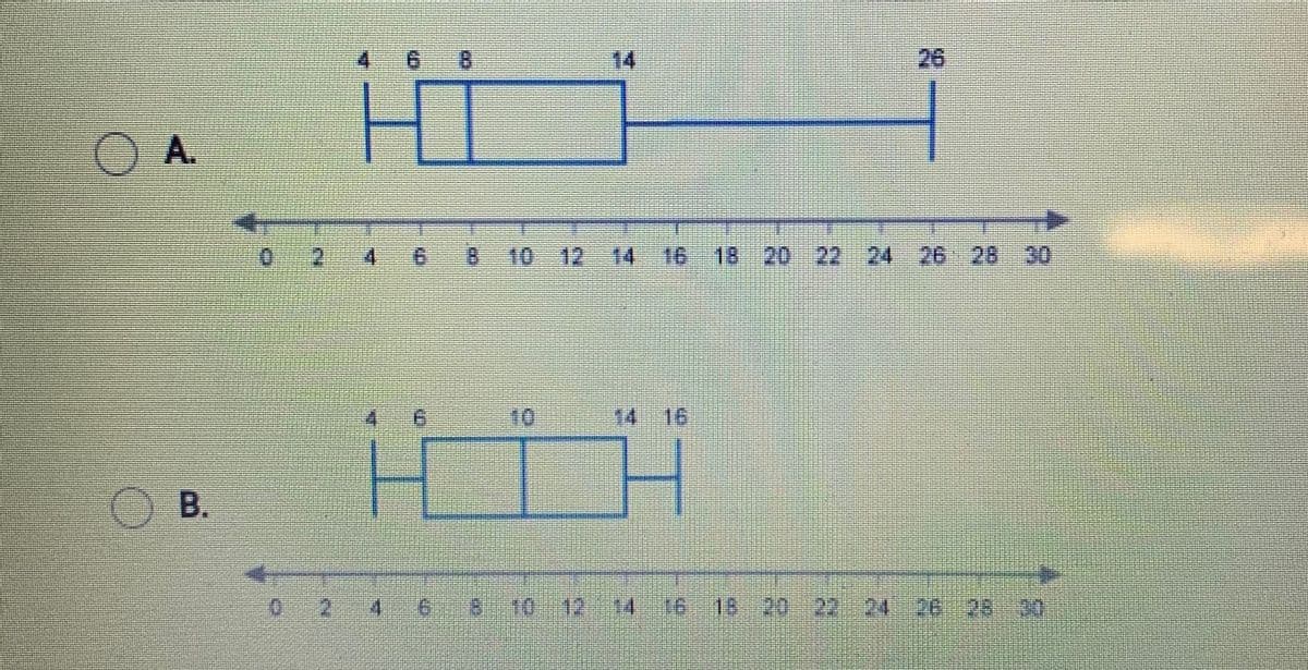 4.
8.
14
26
Hi
O A.
2.
4.
10
12
14
10
14 16
O B.
2.
4.
6 8
10::12::14
