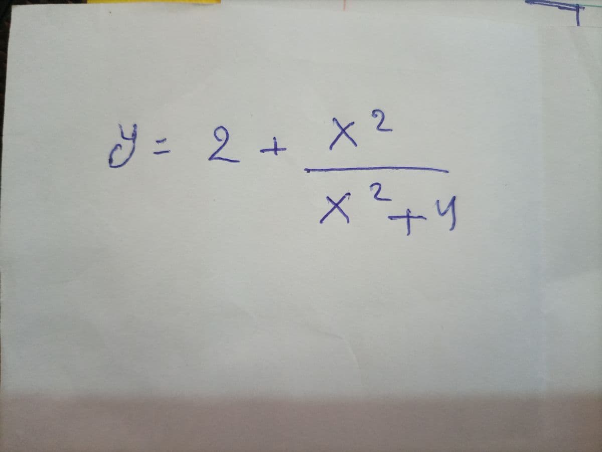 y = 2 + X 2
2.
ナリ
