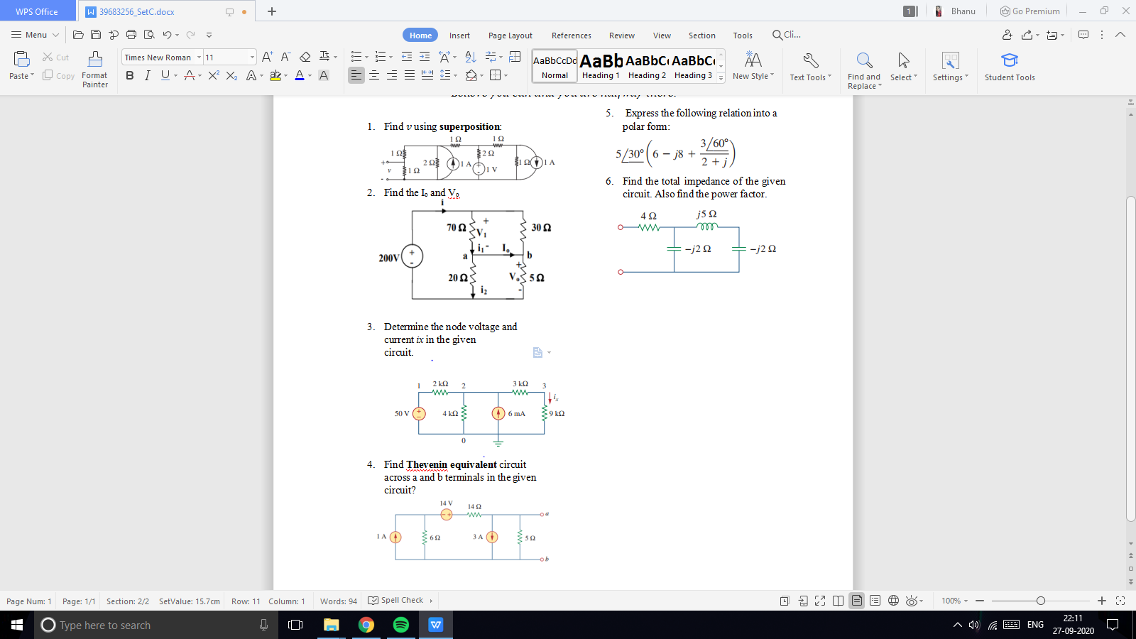 Find Thevenin equivalent circuit
across a and b teminals in the given
circuit?
