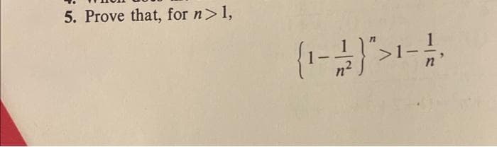 5. Prove that, for n> 1,
(-3) -1