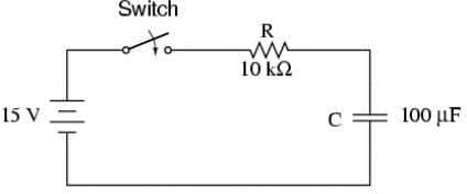 15 V –
Switch
στα
R
10 ΚΩ
C =
100 με