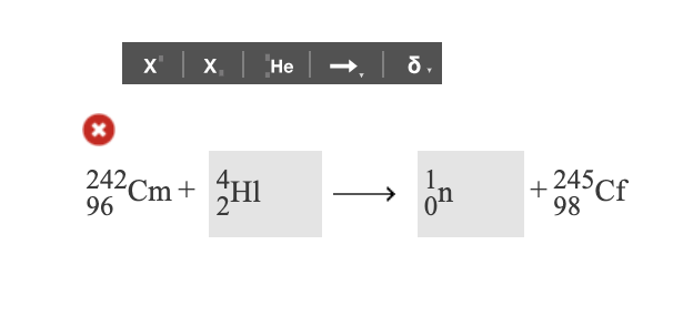 X'
X
Не
242Cm+
HI
+245 Cf
98
96
