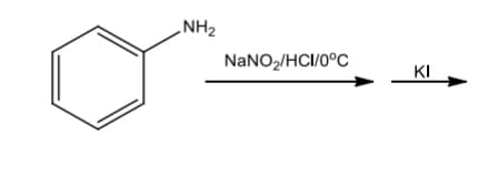 NH2
NANO2/HCI/0°C
KI
