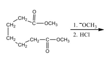 CH2.
-ċ-OCH3
CH2
1. "ОСH;
2. HCI
ČH2
LCH2-C-OCH3
*CH2
