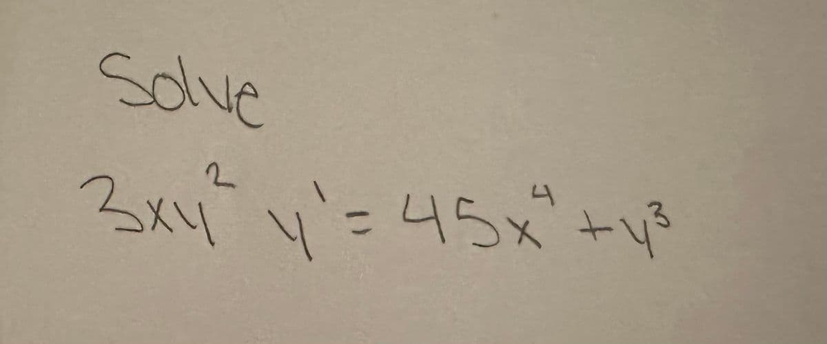 Solve
2
3x1² y ² = 45x² + y²³