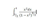 1
x²dx
3
J/½ (1 – x²)'
