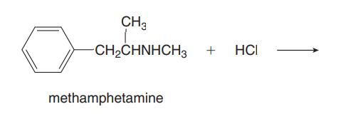 CH3
-CH,CHNHCH3 +
HCI
methamphetamine
