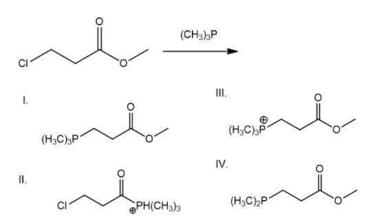 (CH3)3P
II.
I.
(H3C)3P
(H3C)P
IV.
I.
PH(CH3)3
(H3C)P
