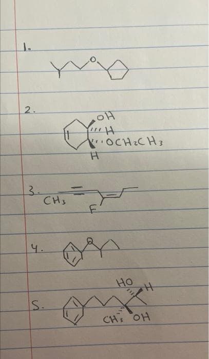 2.
OCH2CH3
3.
CHS
4.
HO
S.
CH: OH
