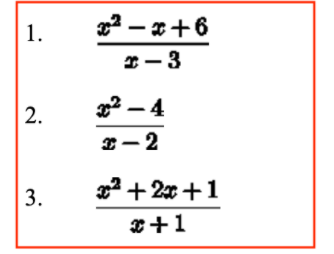 1.
22 – x+6
*- 3
| 2.
22 – 4
I- 2
3.
22+ 2x +1
*+1
