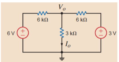 Vo
6 kN
6 kN
6 V
3 kN
3 V
+1)
(+1)
