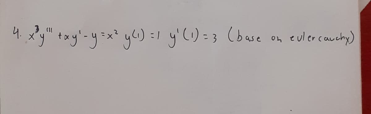 euler cauchy)
4.
