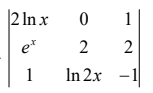 2 In x
1
e*
2
1
In 2x
-1
2.
