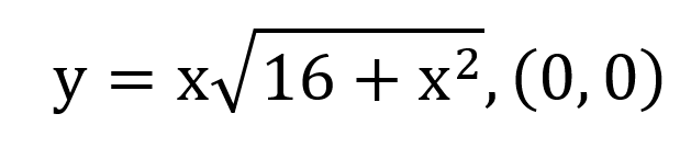 y = xv16 + x², (0,0)
