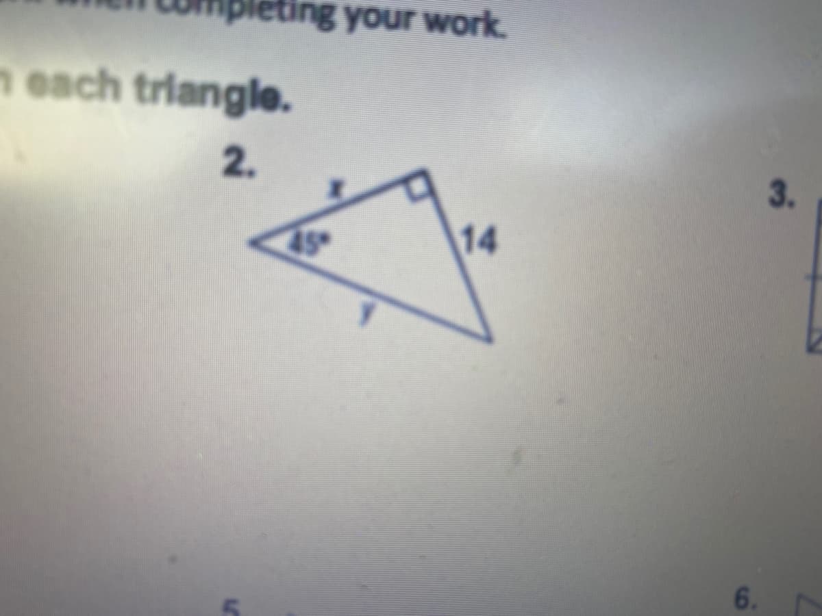 leting your work.
n each triangle.
2.
3.
45
14
6.
LO
