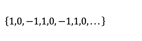 {1,0,1,1,0,1,1,0,...}