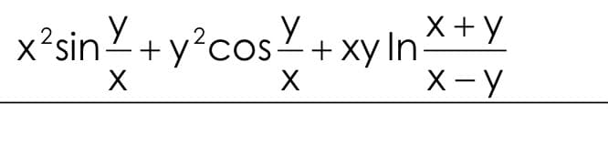 X
²sin ² + y² cos
X
X
U[^x +
X+Y
X-Y