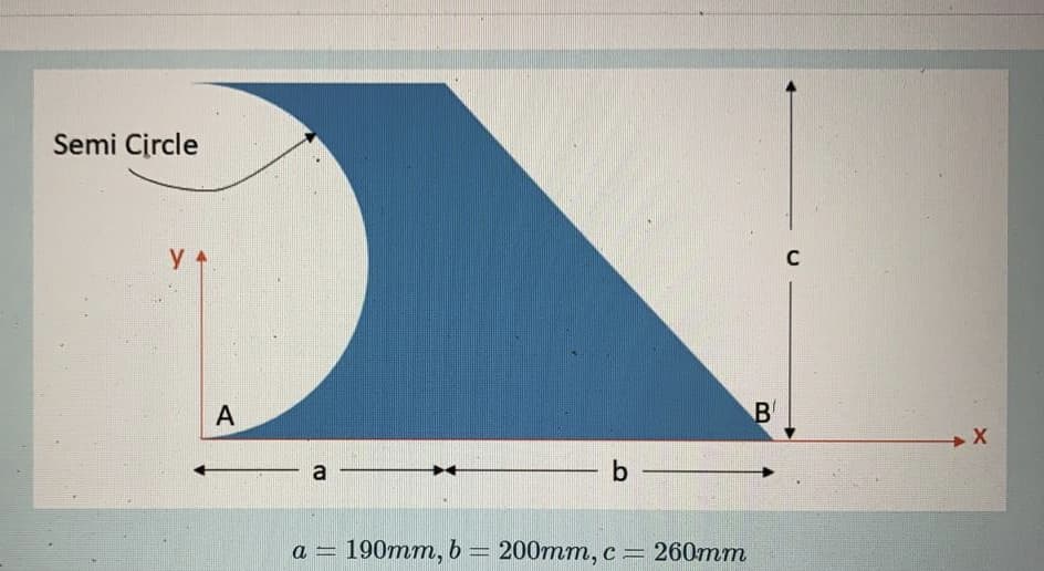 Semi Circle
C
А
B
a
a = 190mm, 6= 200mm, c= 260mm
