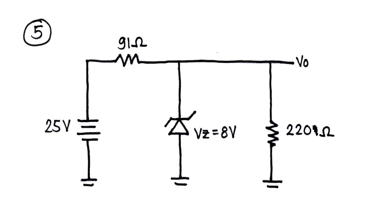 Vo
25V
V군%=D 8V
2201요
