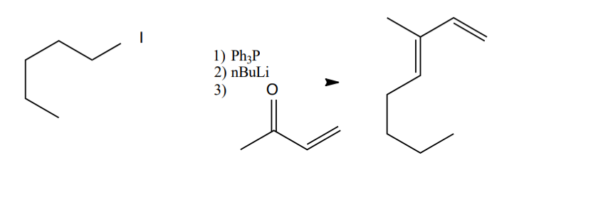 3) O
BE
1) Ph3P
2) nBuLi