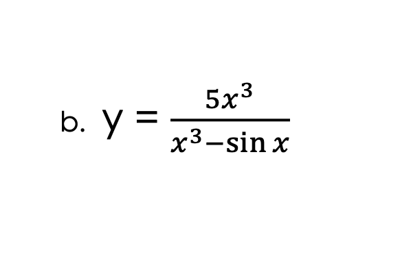 5x3
b. У — *3-sin x
у -
