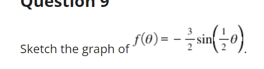 (0)= - sin(0)
3
Sketch the graph of
