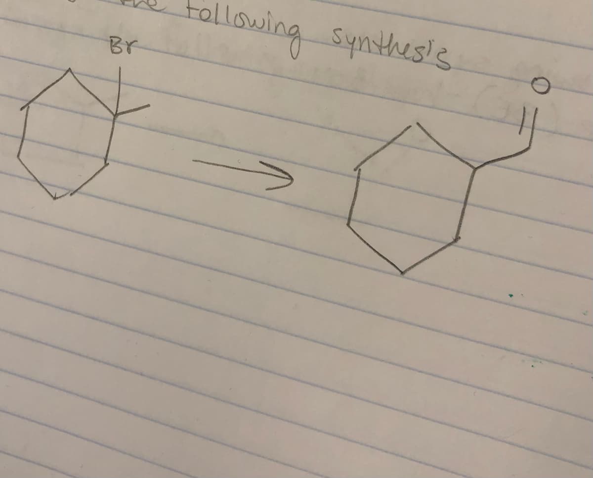 tollowing Synthes!s
Br
