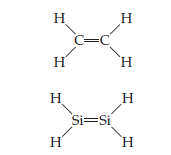 Н
Н
C=C
Н
н
Н
Н
Si=Si
Н
н
H.
