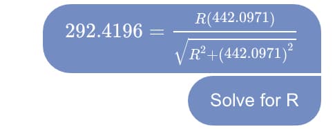 R(442.0971)
292.4196
V R²+(442.0971)?
Solve for R
