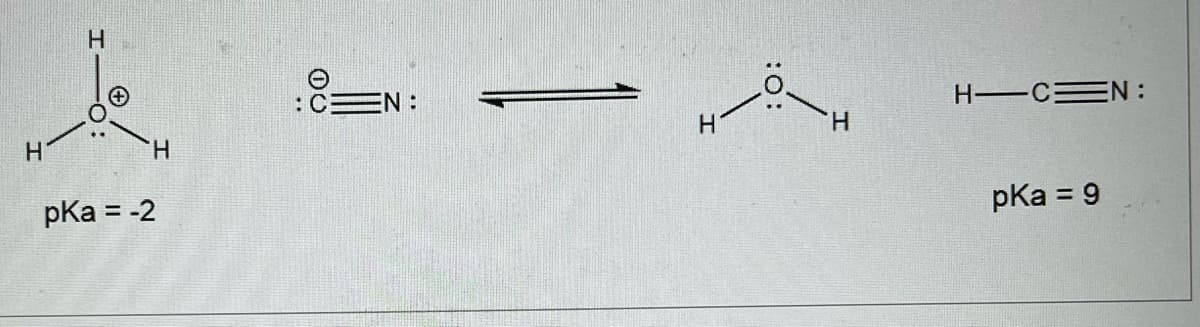 H
L
H
H
pka = -2
00
EN:
H—C=N:
pka = 9
