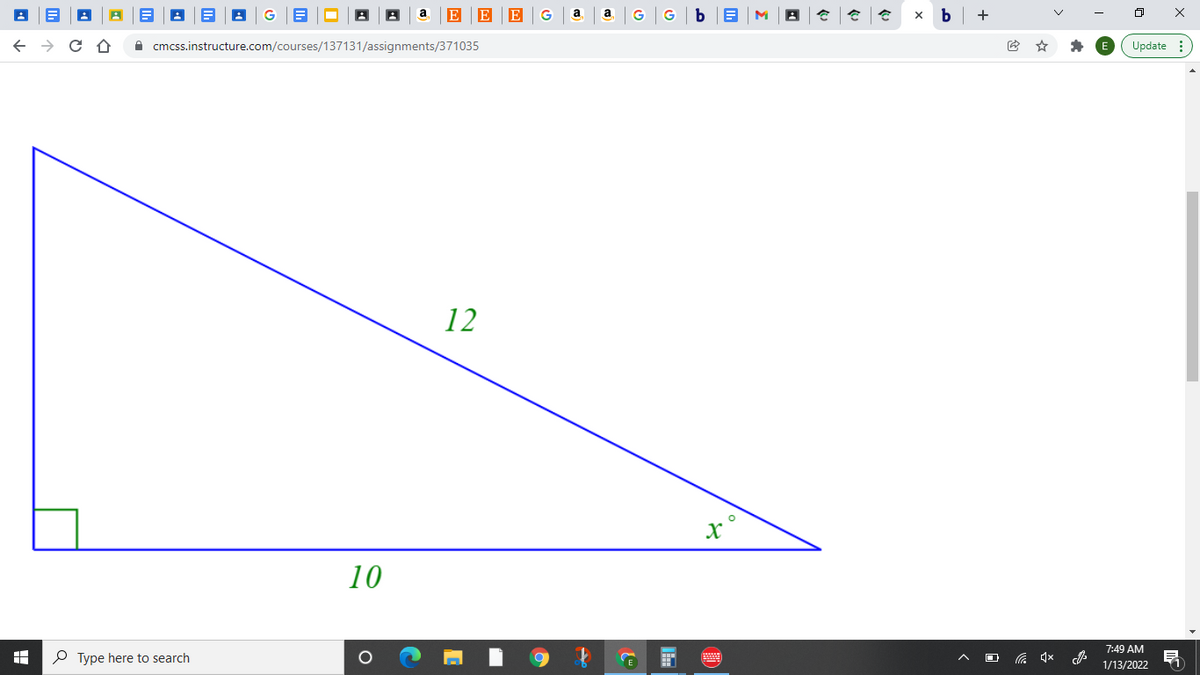 G
a
a
+
A cmcss.instructure.com/courses/137131/assignments/371035
Update :
12
10
7:49 AM
P Type here to search
1/13/2022
