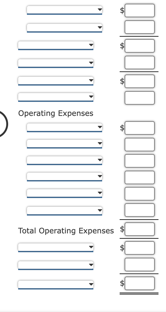 Operating Expenses
Total Operating Expenses
