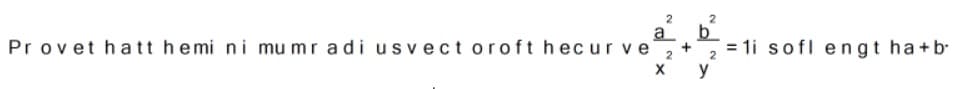 2
a
Provet hatt hemi ni mu mr adi usvect oroft hecur ve'
= 1i sofl e ngt ha+b
y
