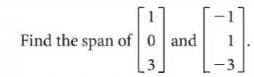 Find the span of 0 and
-3.
3
