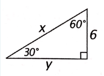 60°
6.
X
30°
y
