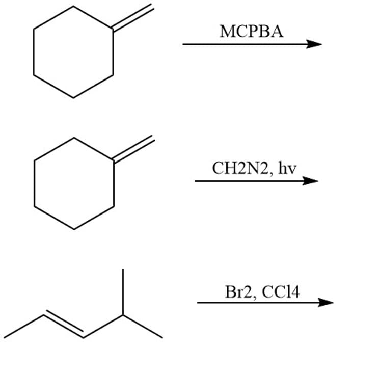MCPBA
CH2N2, hv
Br2, CC14