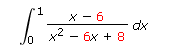 X - 6
x2 - 6x + 8
Jo
