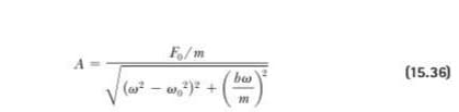 F/m
bo
(15.36)
(² – w,)²
