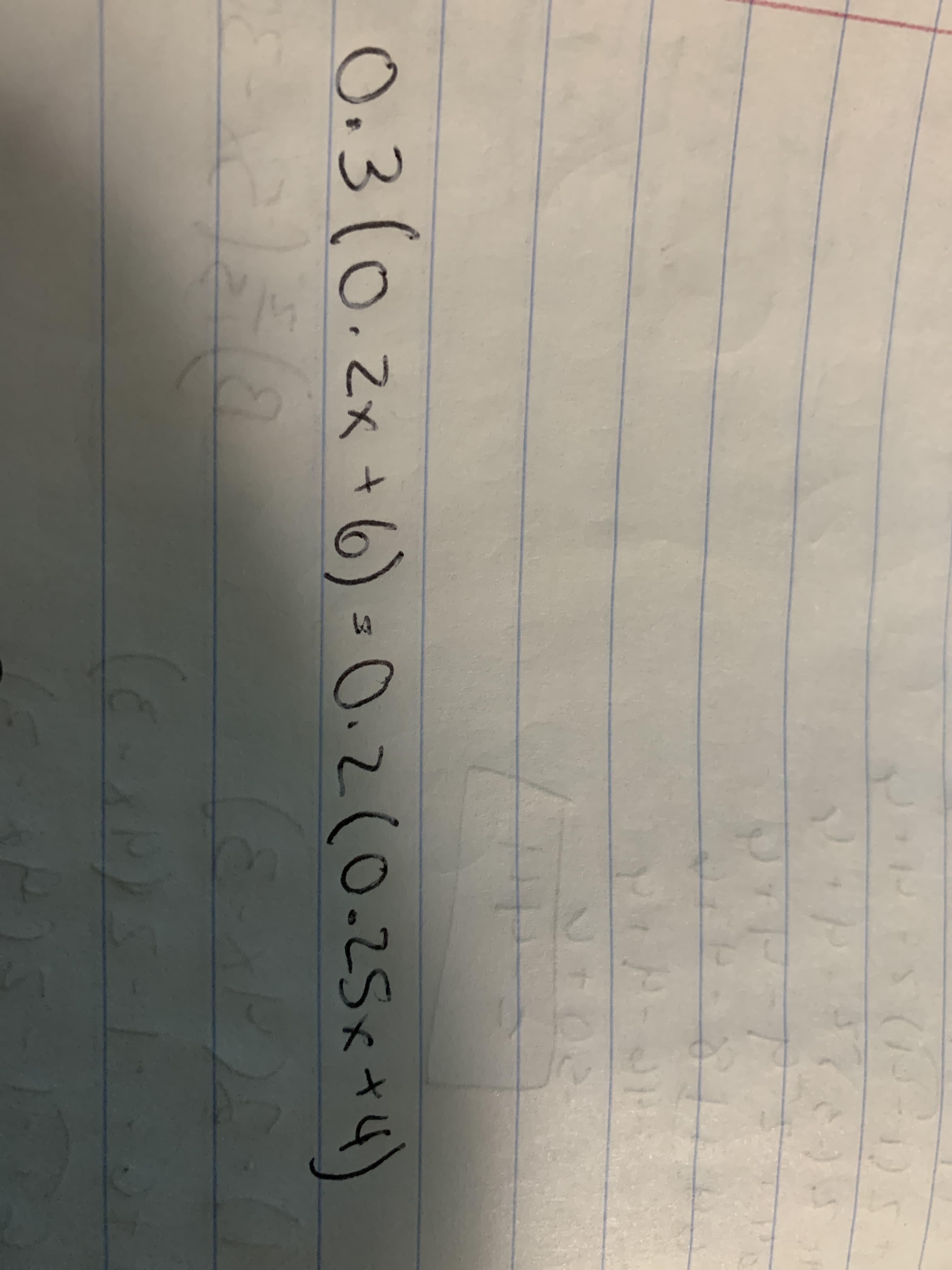 0.3(0.2x
*+6) =0.2(0.25
