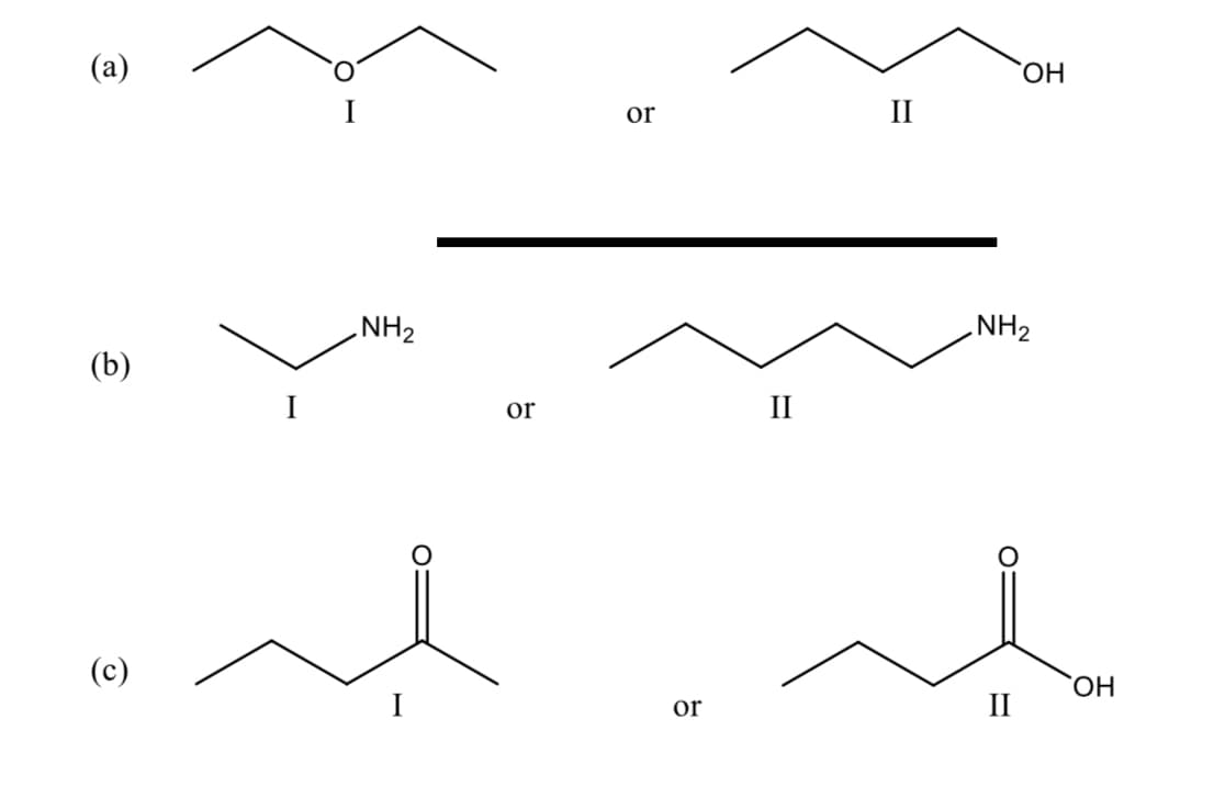 (а)
I
II
or
.NH2
NH2
(b)
or
II
(с)
ОН
or
II
